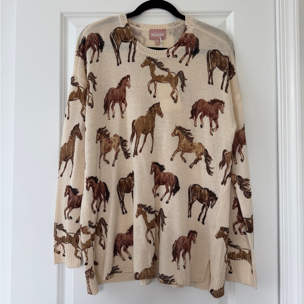 **NWT** Show Me Your Mumu Cream Bonfire Sweater